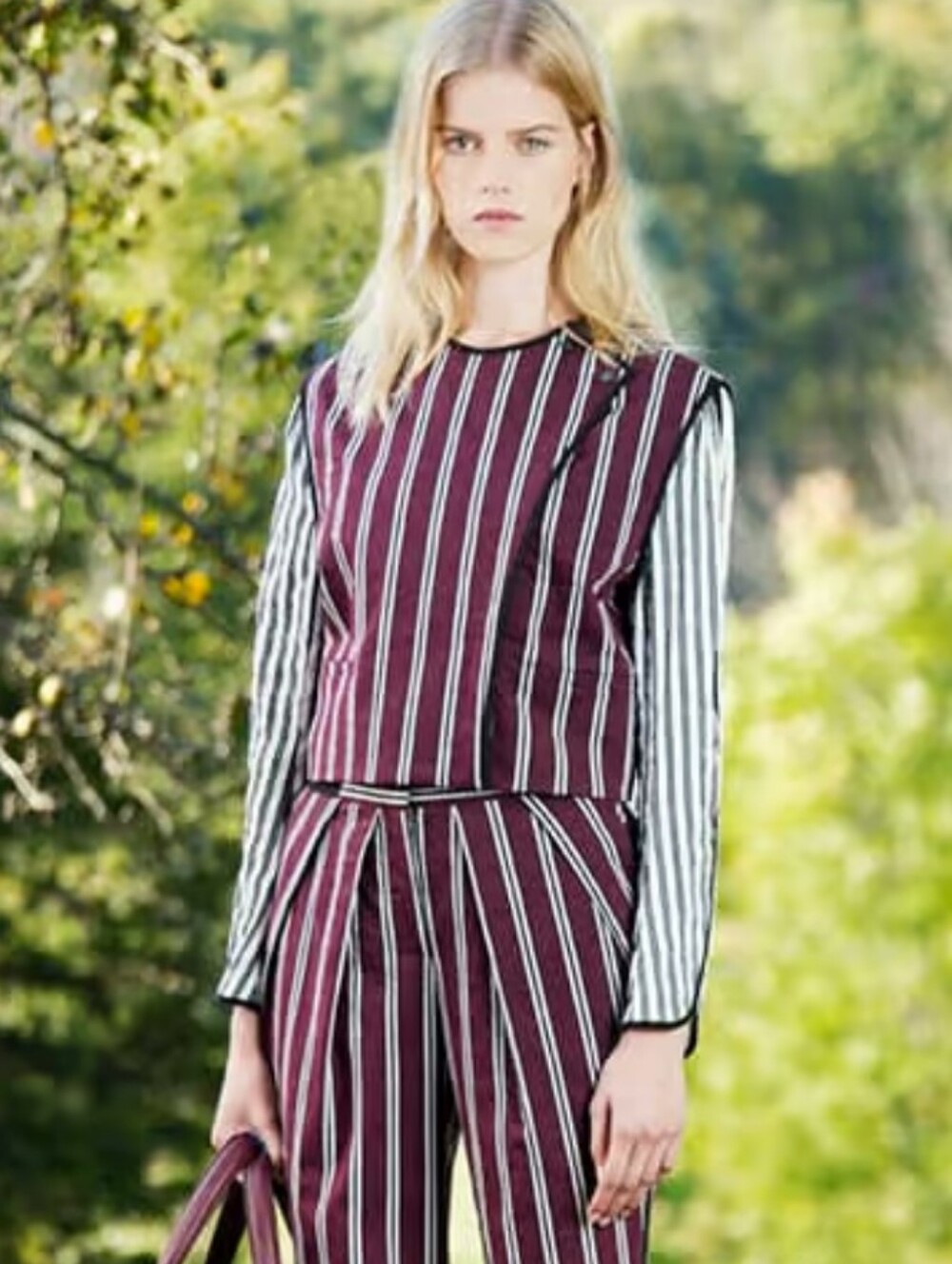 Yigal Azrouel Striped Asymmetrical Jacket